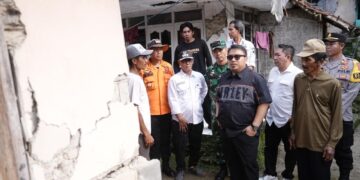 Bupati Subang Tinjau Lokasi Tanah Bergerak Di Cupunagara, Pastikan Pemerintah Hadir Hingga Pelosok Subang