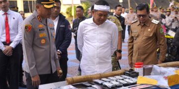 Wabup Subang Hadiri Konferensi Pers Pengungkapan Kasus Begal dan Narkotika